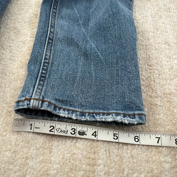 Abercrombie & Fitch 90s Slim Straight Ultra High Rise Blue Jeans 26 / 2 - Picture 6 of 11